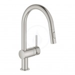 Grohe Minta Dezov baterie s vsuvnou sprkou, supersteel 32321DC2