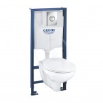 Sada pro zvsn WC + klozet a sedtko softclose Bau Ceramic, tlatko Sail, chrom