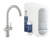 Grohe Blue Home Dezov baterie Connected, s chladcm zazenm a filtrac, supersteel 31455DC1