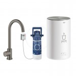 Grohe Red Dezov ventil Mono s ohevem vody a filtrac, zsobnk M, kartovan Hard Graphite 30085AL1