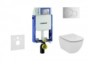 Geberit Kombifix Set pedstnov instalace, klozetu a sedtka Ideal Standard, tlatka Sigma01, Aquablade, SoftClose, leskl chrom 110.302.00.5 NU2