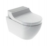 Geberit AquaClean Elektronick bidet Tuma Comfort s keramikou, Rimfree, SoftClosing, kartovan nerez 146.292.FW.1