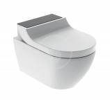 Geberit AquaClean Elektronick bidet Tuma Comfort s keramikou, Rimfree, SoftClosing, ern sklo 146.292.SJ.1