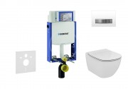 Geberit Kombifix Set pedstnov instalace, klozetu a sedtka Ideal Standard, tlatka Sigma50, Aquablade, SoftClose, alpsk bl 110.302.00.5 NU8