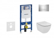 Geberit Duofix Set pedstnov instalace, klozetu a sedtka Ideal Standard, tlatka Sigma30, Aquablade, SoftClose, chrom 111.300.00.5 NU6