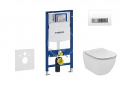 Geberit Duofix Set pedstnov instalace, klozetu a sedtka Ideal Standard, tlatka Sigma50, Aquablade, SoftClose, alpsk bl 111.300.00.5 NU8