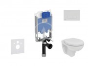 Set pedstnov instalace, klozetu a sedtka  Eurovit, tlatka Oleas M1, Rimless, SoftClose, chrom mat