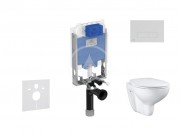 Set pedstnov instalace, klozetu a sedtka  Bau Ceramic, tlatka Oleas M2, Rimless, SoftClose, bl