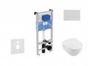 Set pedstnov instalace, klozetu a sedtka Architectura, tlatka Oleas M2, DirectFlush, SoftClose, CeramicPlus, chrom