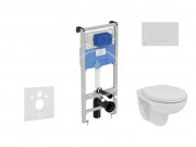 Set pedstnov instalace, klozetu a sedtka  Eurovit, tlatka Oleas M1, Rimless, SoftClose, chrom mat