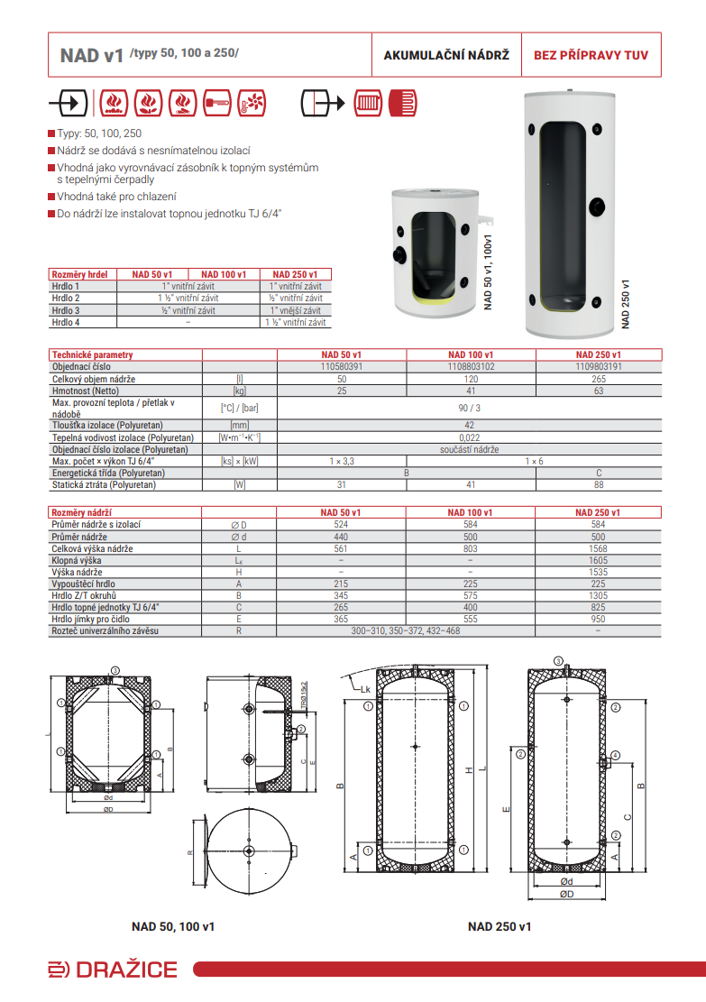 NAD v1 50-250l