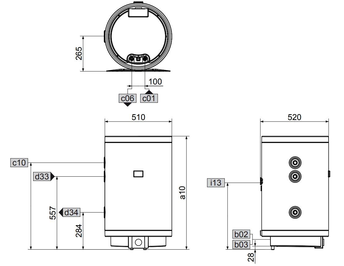 Rozmry Stiebel Eltron PSH 120 WE-L